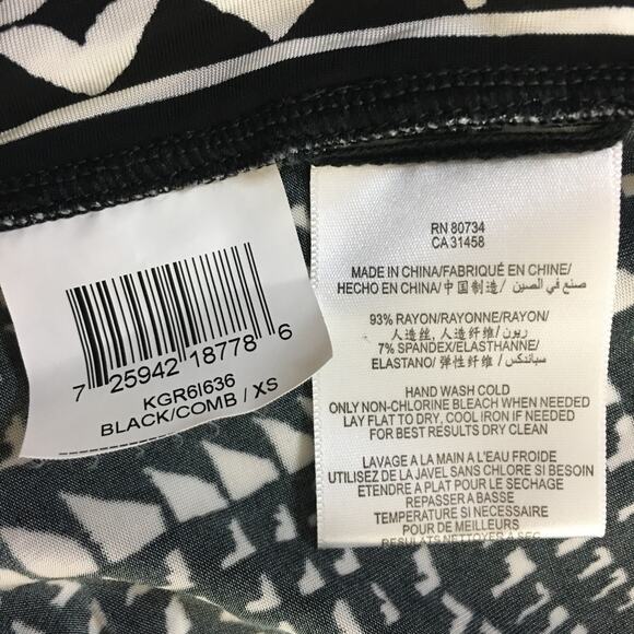 BCBGMaxazria Black White Dress Size XS - Picture 5 of 7